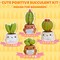 Imcrasy Beginner Emotional Support Succulent Crochet Kit with Step by Step Video Lessons | 4 PC Succulent Crochet Kit with Accessories (40%+ Yarn)